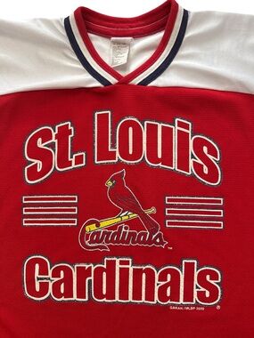 Vintage St. Louis Cardinals Youth‎ Boys/Unisex Jersey Style Shirt Sz M (10-12)